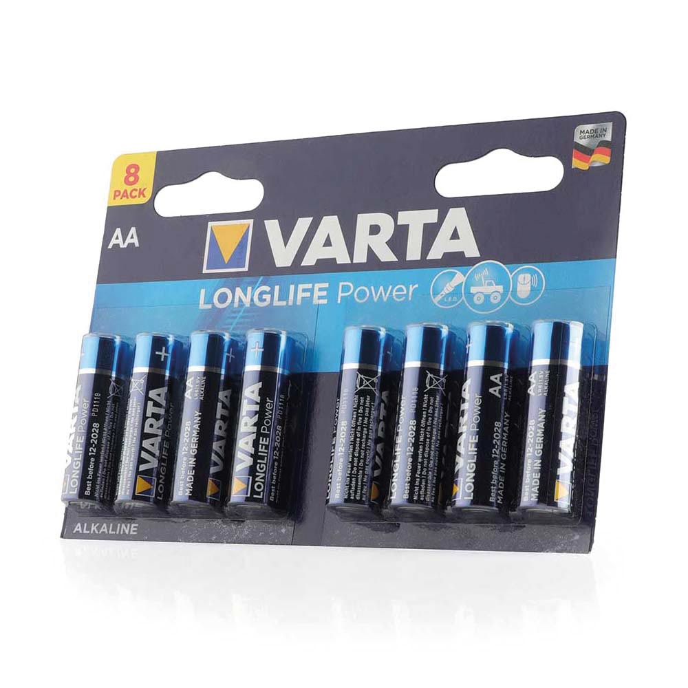 Piles VARTA Longlife Power Alcalines AA - Pack de 8